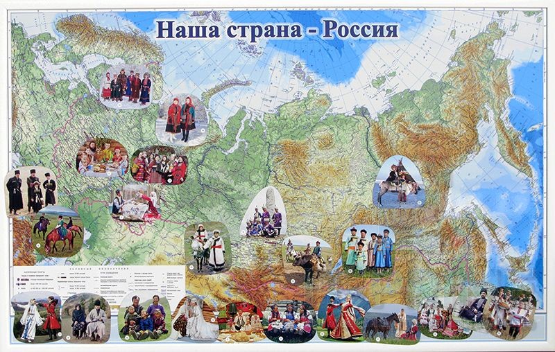 Набор магнитных карточек "Народности"