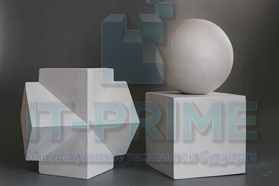 Набор гипсовых геометрических тел (15 шт.)