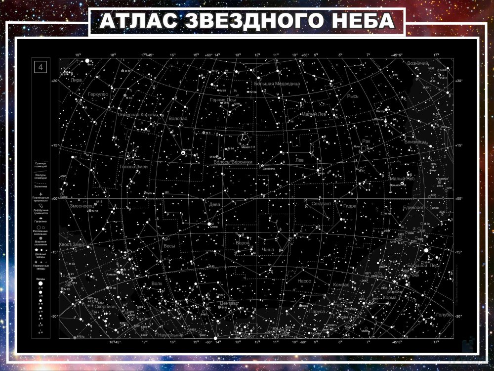 Стенд "Атлас звездного неба"
